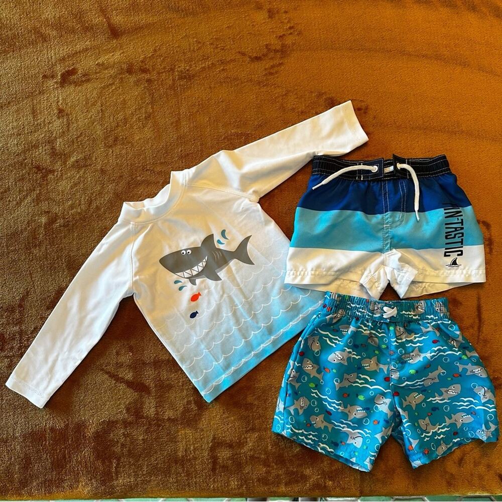 Koala Kids Boys 3-6 Months Shark Swim Bundle
